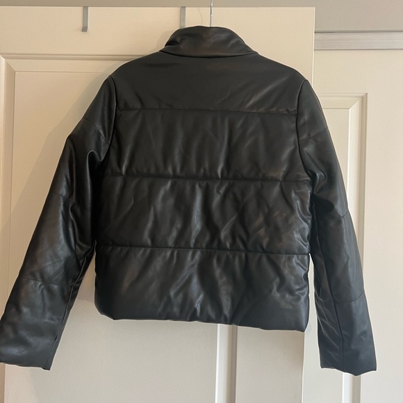 Ci Soni Leather Puffer Jacket - Picture 4 of 4